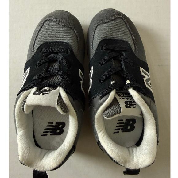 New Balance Toddler's 574 Black/Castlerock - Size 7 - Picture 7 of 10